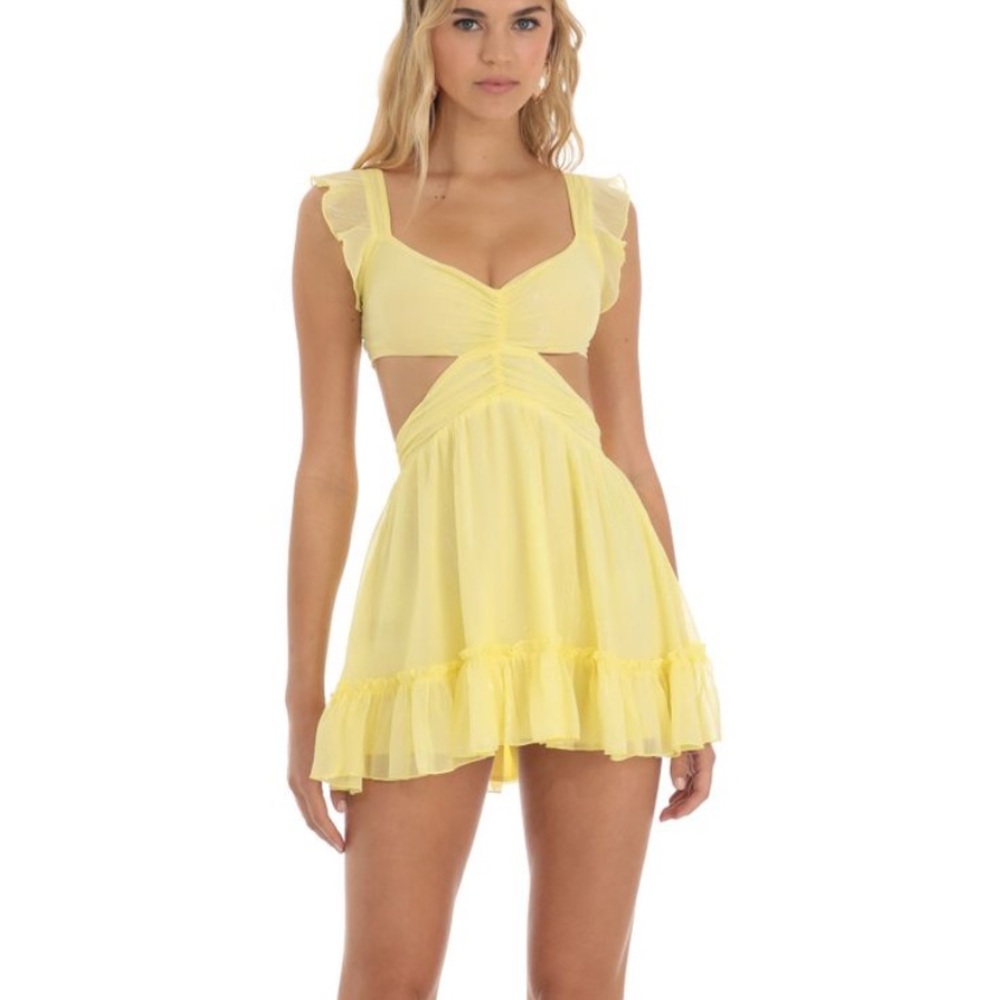Lucy in the Sky Yellow Mini Dress